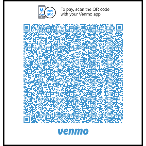 Scan to donate with Venmo